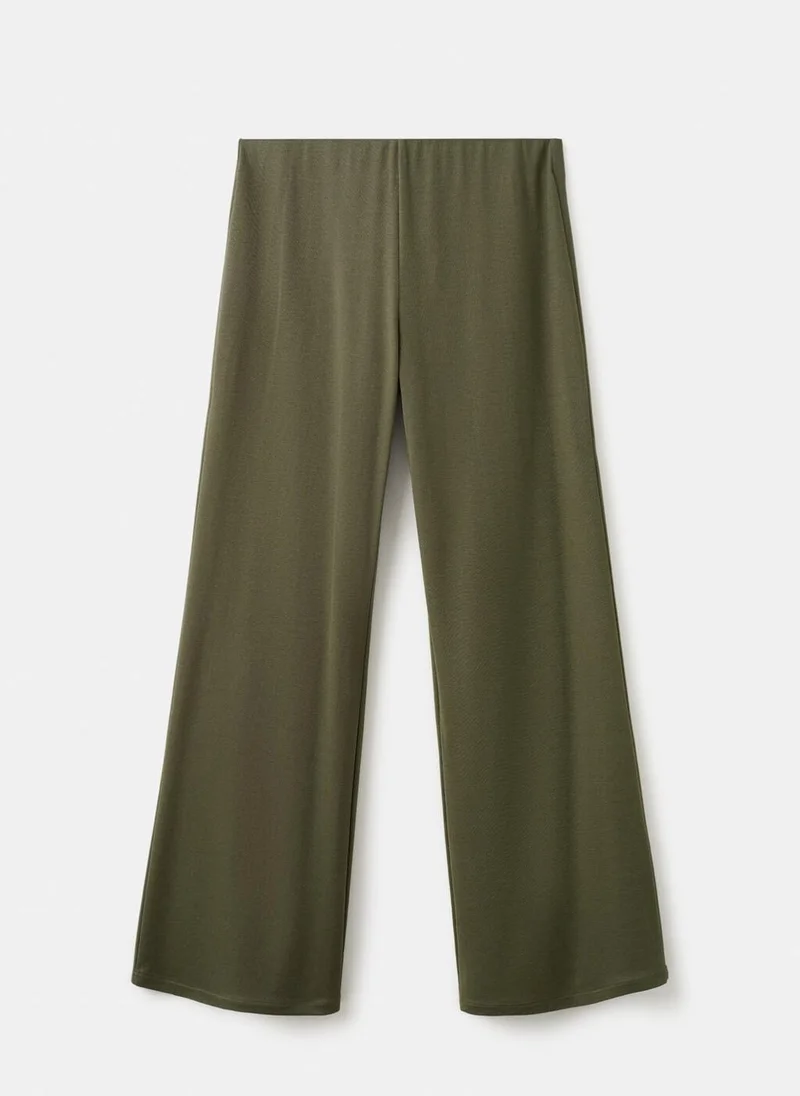 MANGO  Straight-fit trousers with elastic waist for Women | Best Price UAE